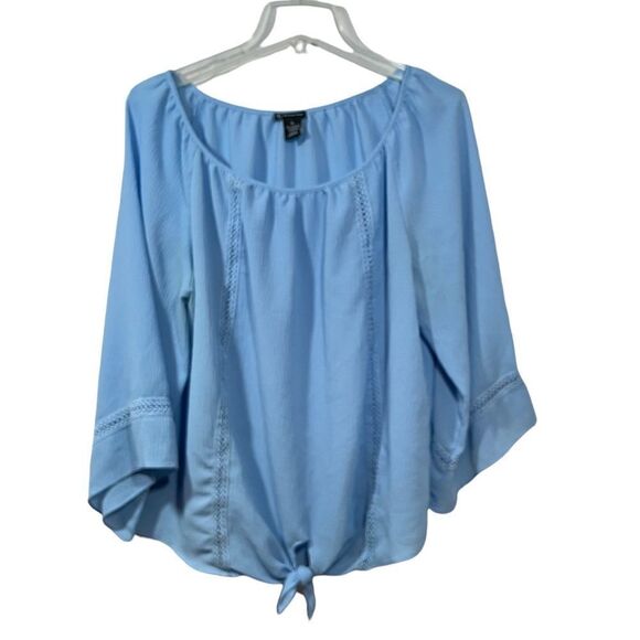 New Direction Tie Waist Blouse - Picture 1 of 11